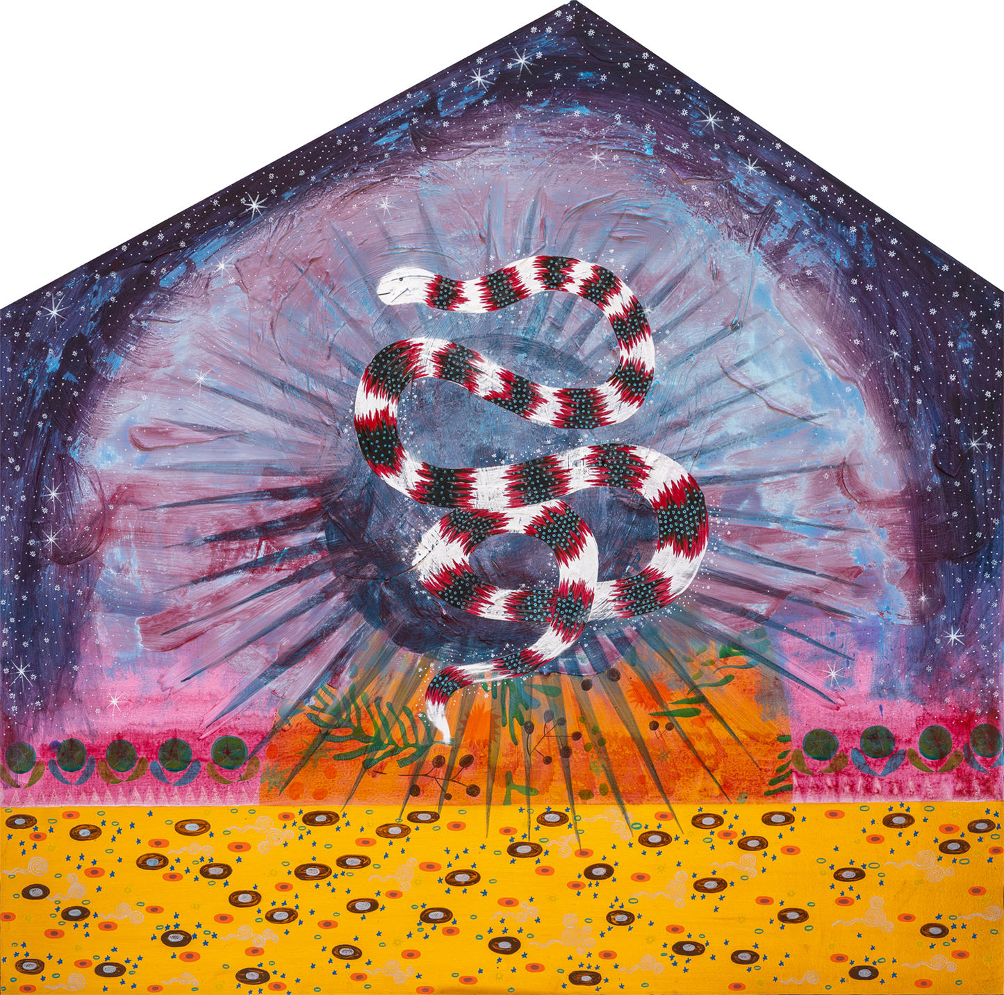 Sweet Heart, Abstract Painting by Imran Mughal, Acrylic on Canvas, 36 x 36 inches