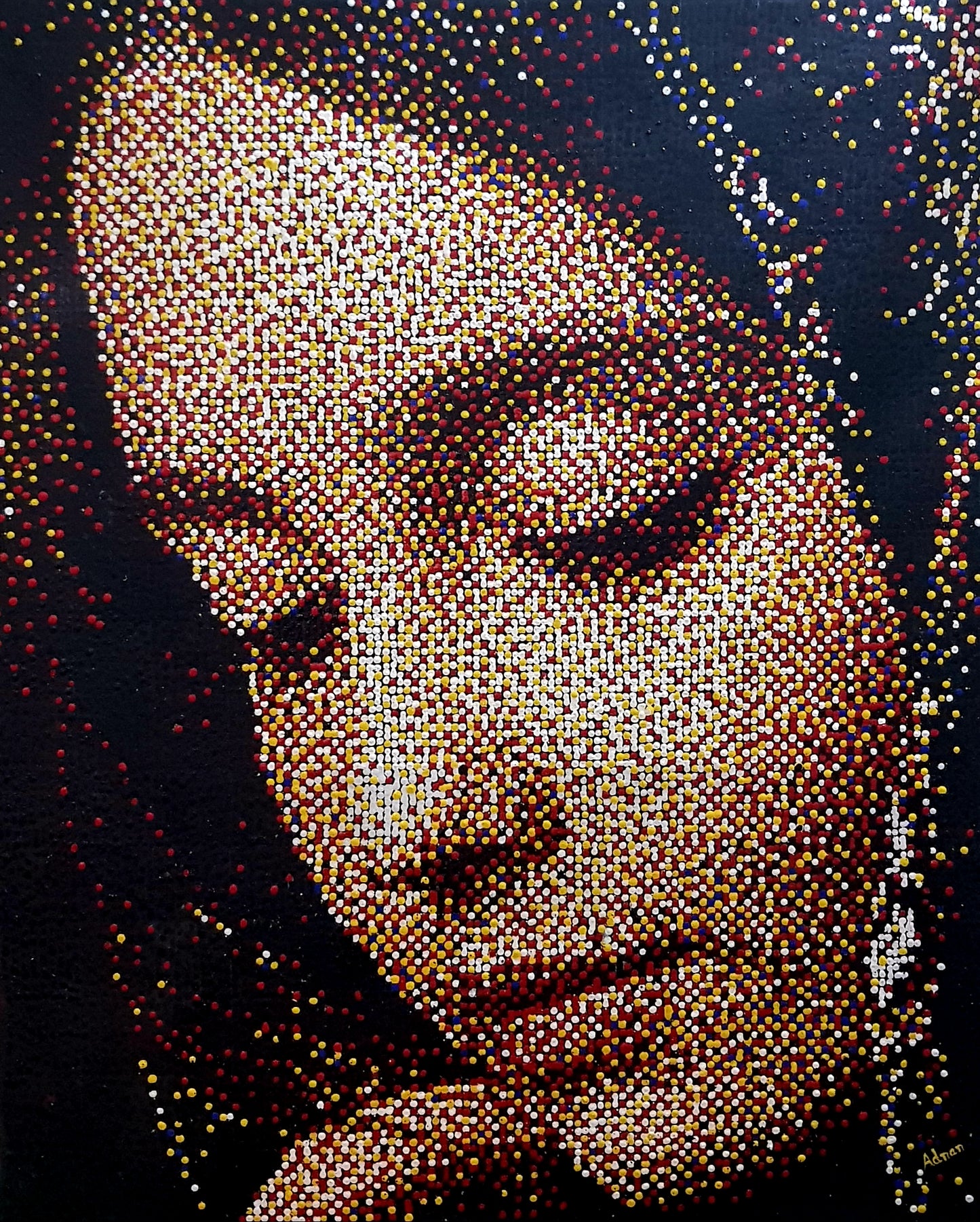 Untitled, Portrait Painting by Adnan Khan, Oil on Canvas, 26x32 inches