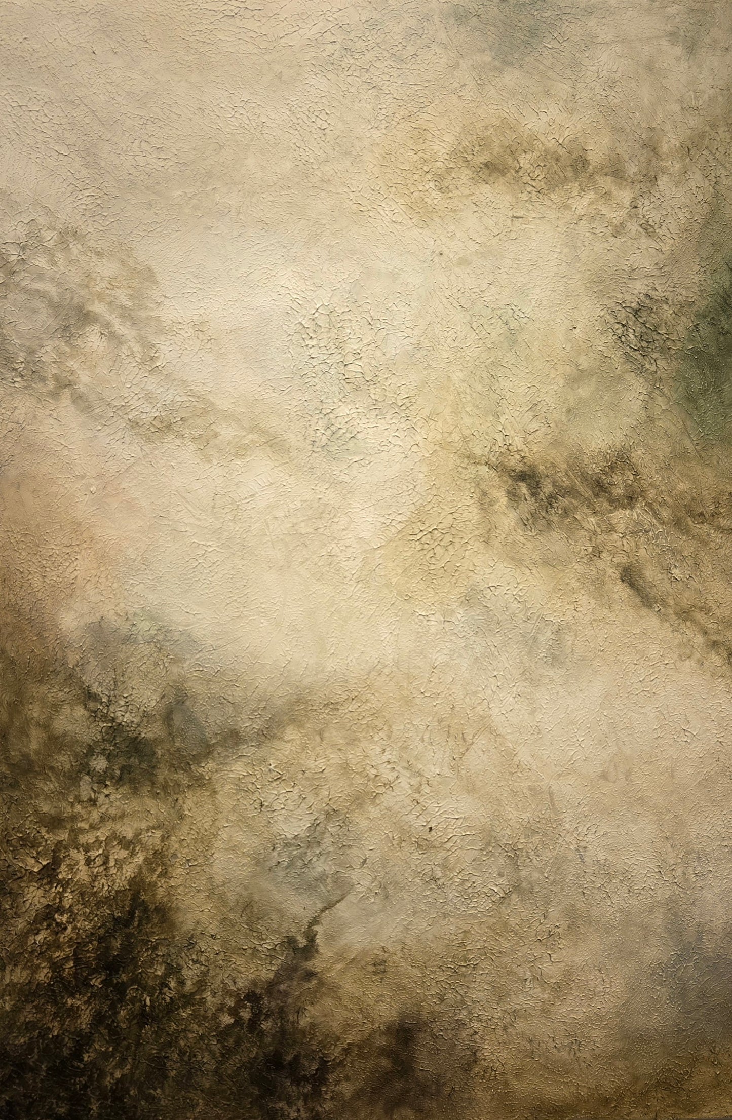 Untitled, Abstract Painting by Hamda,Oil on Canvas, 23.5 x 35.2 inches