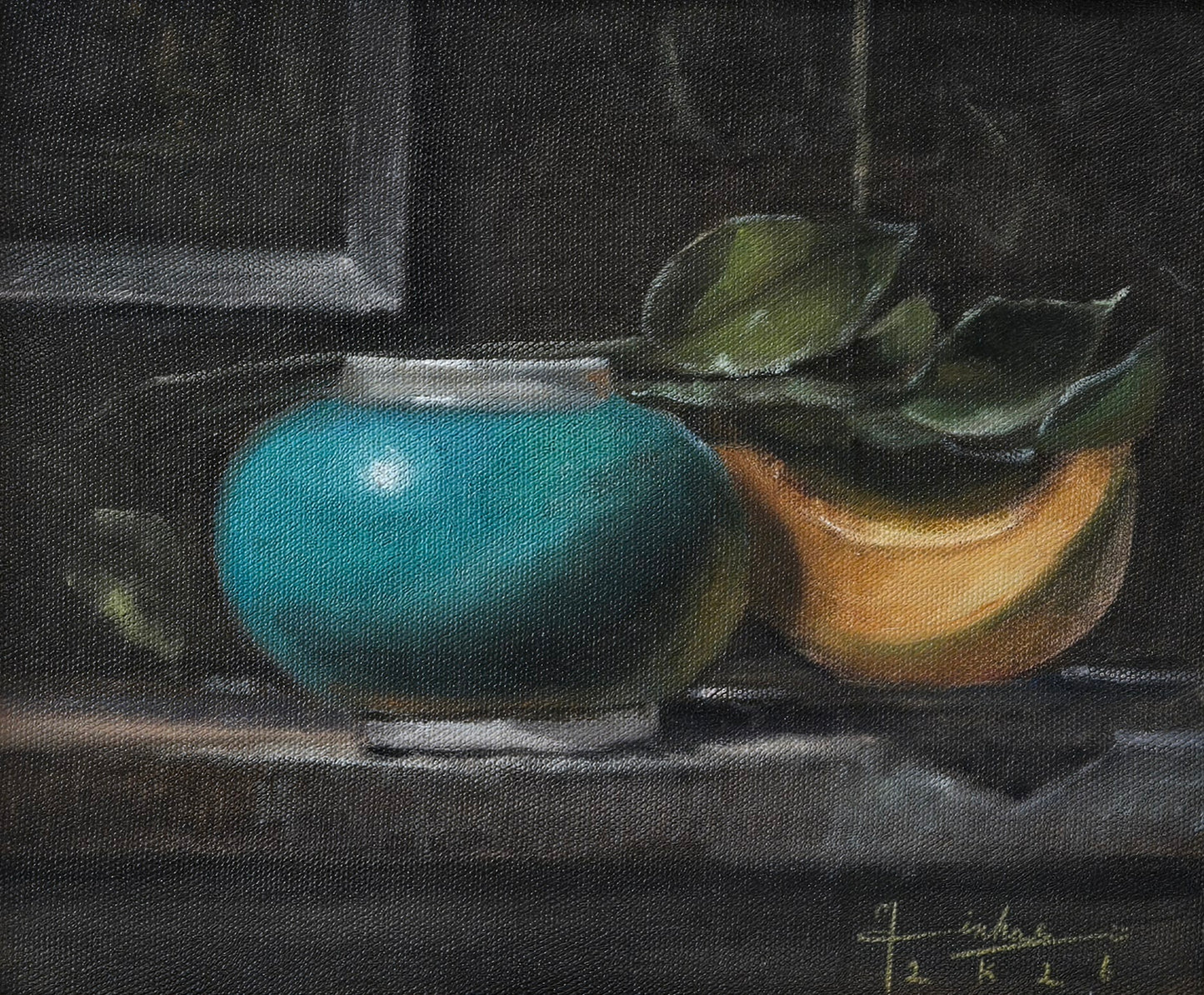 Untitled, Still life Painting by Minhas, Oil on Canvas, 12.5 x 10.5 inches