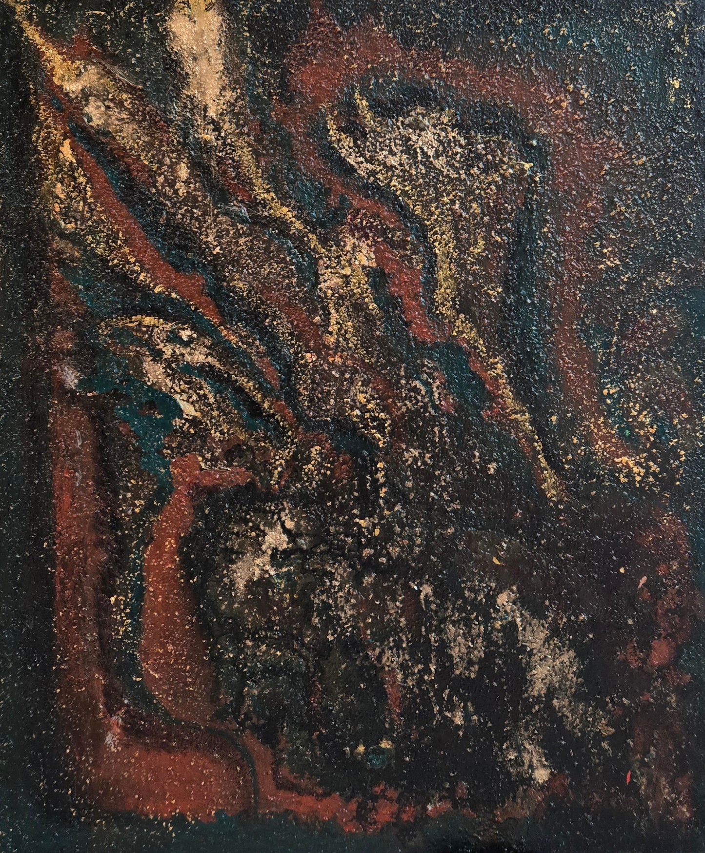 Untitled, Abstract Painting by Samina Arjumand, Oil on Canvas, 30 x 40 inches (Copy)