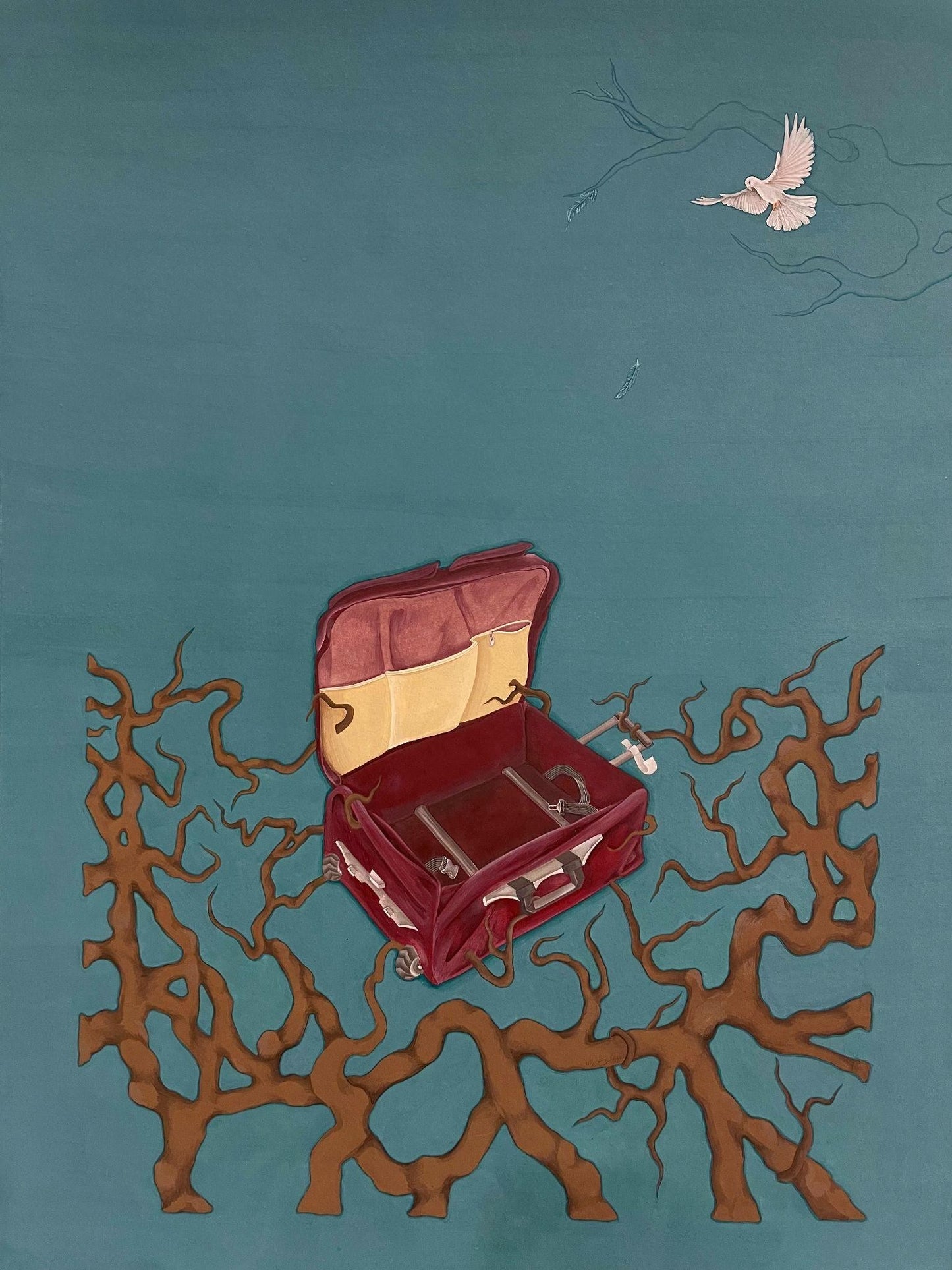 Untitled, Still Life Painting by Khizra Tanvir, Gouache on Wasli, 15 x 20 inches