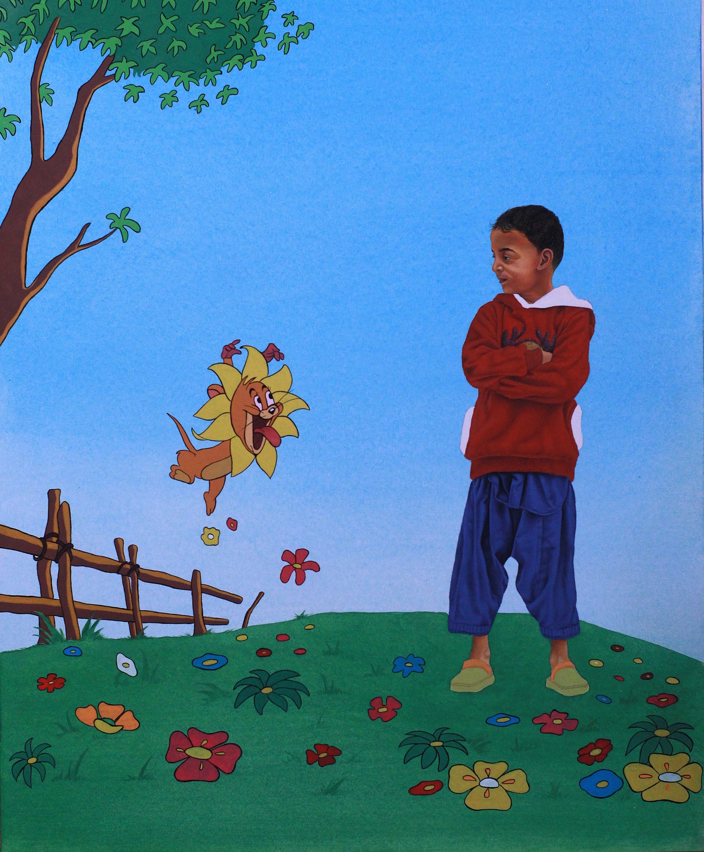 Untitled, Painting by Kabeer Atta Muhammad, Gouache on Wasli, 14 x 16 inches