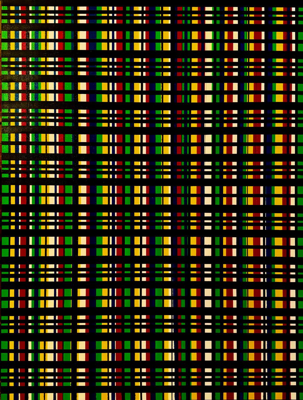 Abstract Painting by Jamil Baloch, Acrylic on Canvas, 36 x 48 Inches