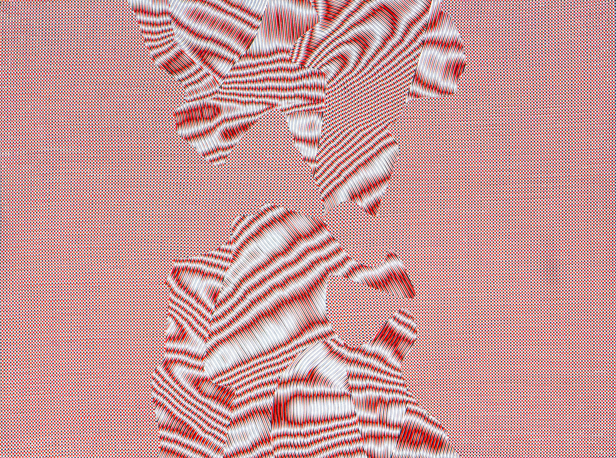 Echoes of Restless Mind, Painting by Sheva Ram, Acrylic on Canvas, 48 x 36 inches