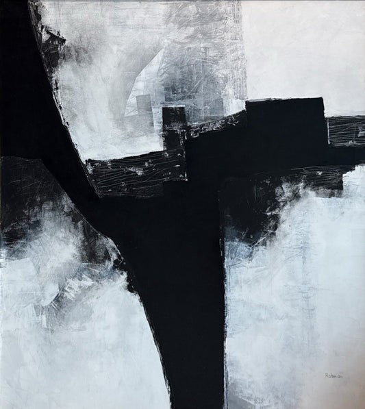Untitled, Abstract Painting by Abdur Rahman, Oil on Canvas, 36 x 36 inches