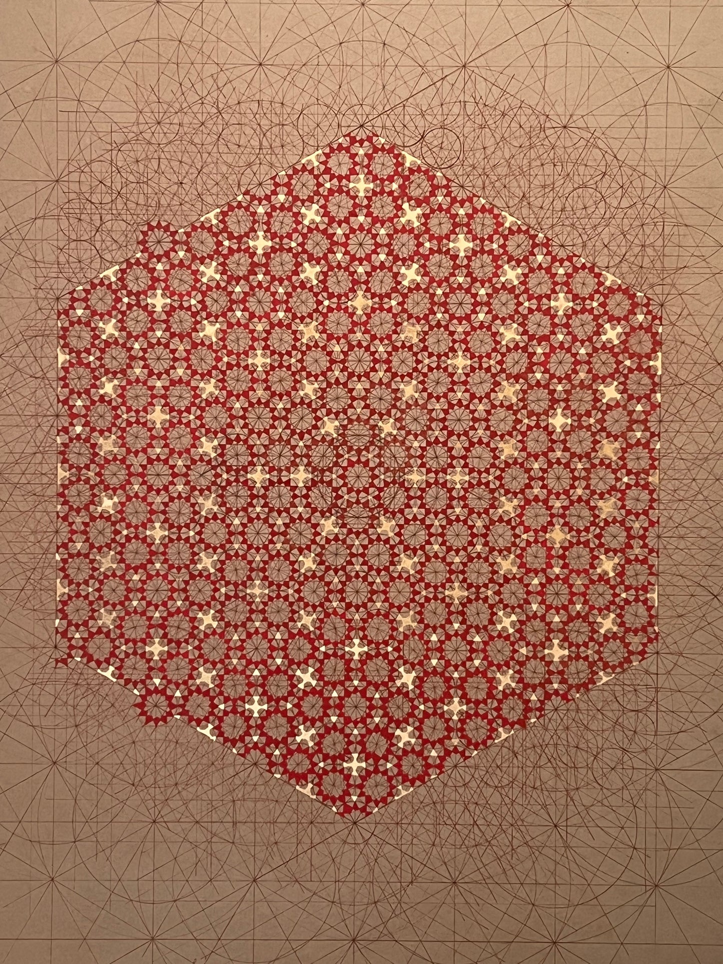 Gardish e Nuqta, Painting by Hina Muhammad, Natural Pigments on Wasli, 19.7 x 22.8 inches