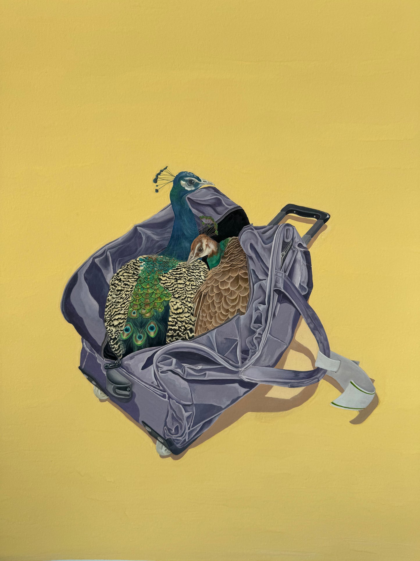 Untitled, Animal Painting by Khizra Tanvir, Gouache on Wasli, 19 x 22 inches