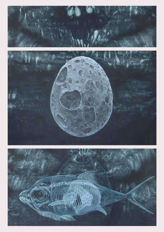 Neel, Figurative Painting by Akif Suri, Gouache on Wasli, 27.5 x 38.5 inches (PRICE ON REQUEST)