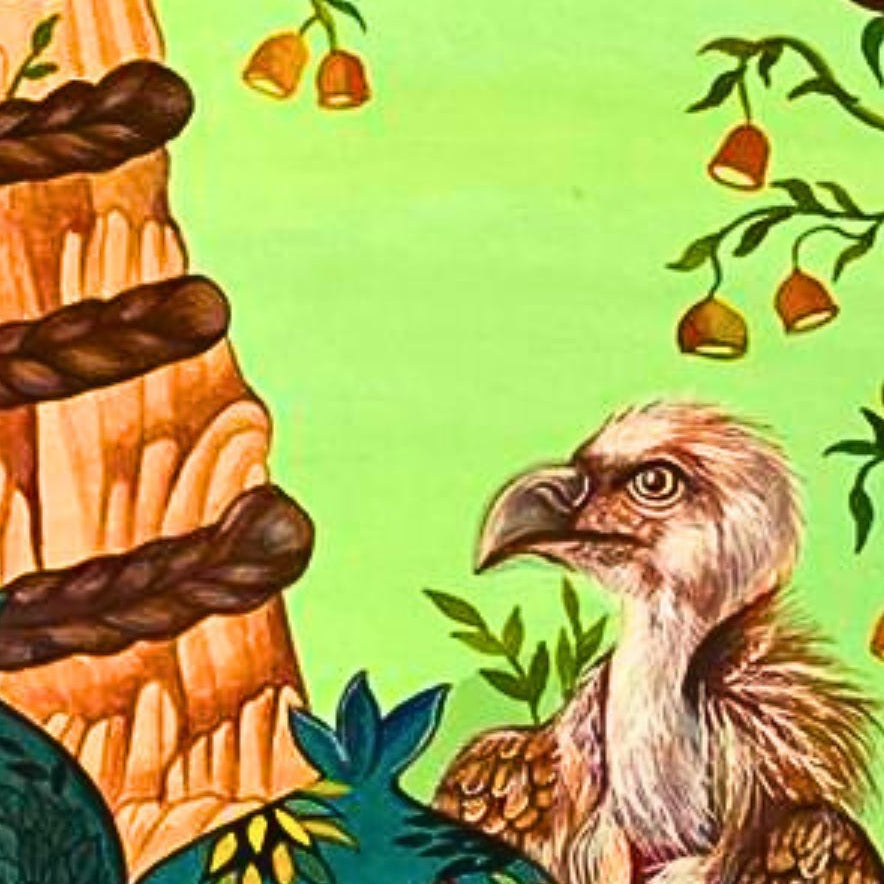 Shelter Was Never Promised, Painting by Hifza Khan, Gouache on Acid Free Wasli, 14 x 20 Inches