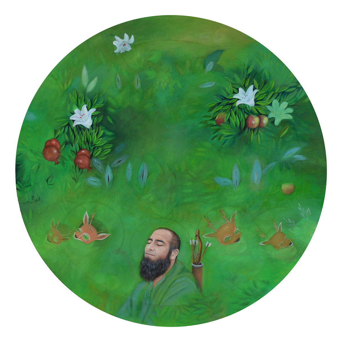 The Chosen and Innocent Dreamers, Painting by Syed Noroz Ali, Oil on Canvas, 24 x 24 inches