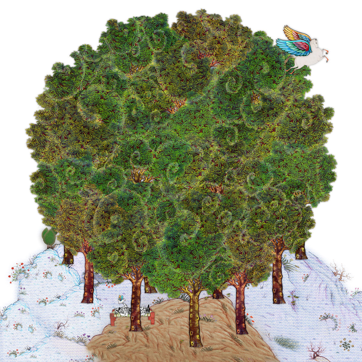 "Transcendence - VI" (1/9), Landscape Print by Muhammad Atif Khan, Archival Inkjet on Hahnemühle paper, 27 x 27 inches