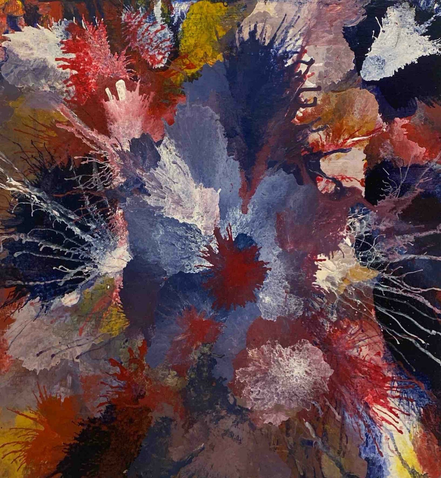 Untitled, Abstract Painting by Samina Arjumand, Oil on Canvas, 24 x 24 inches (ONLY FOR SALE IN PAKISTAN)