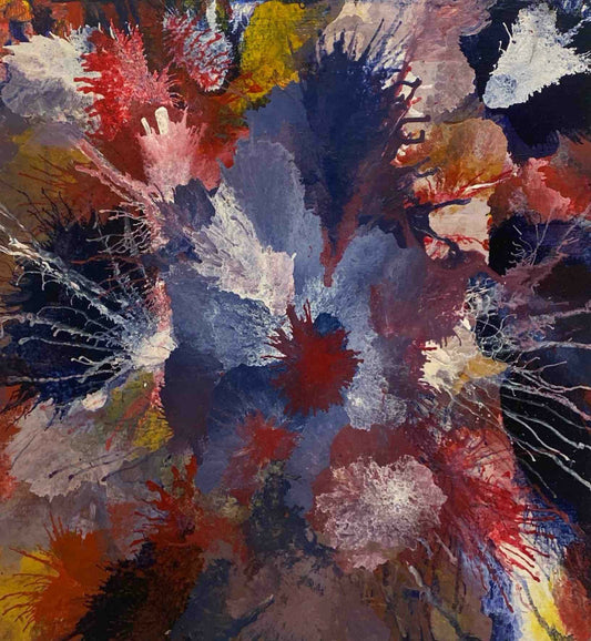 Untitled, Abstract Painting by Samina Arjumand, Oil on Canvas, 24 x 24 inches