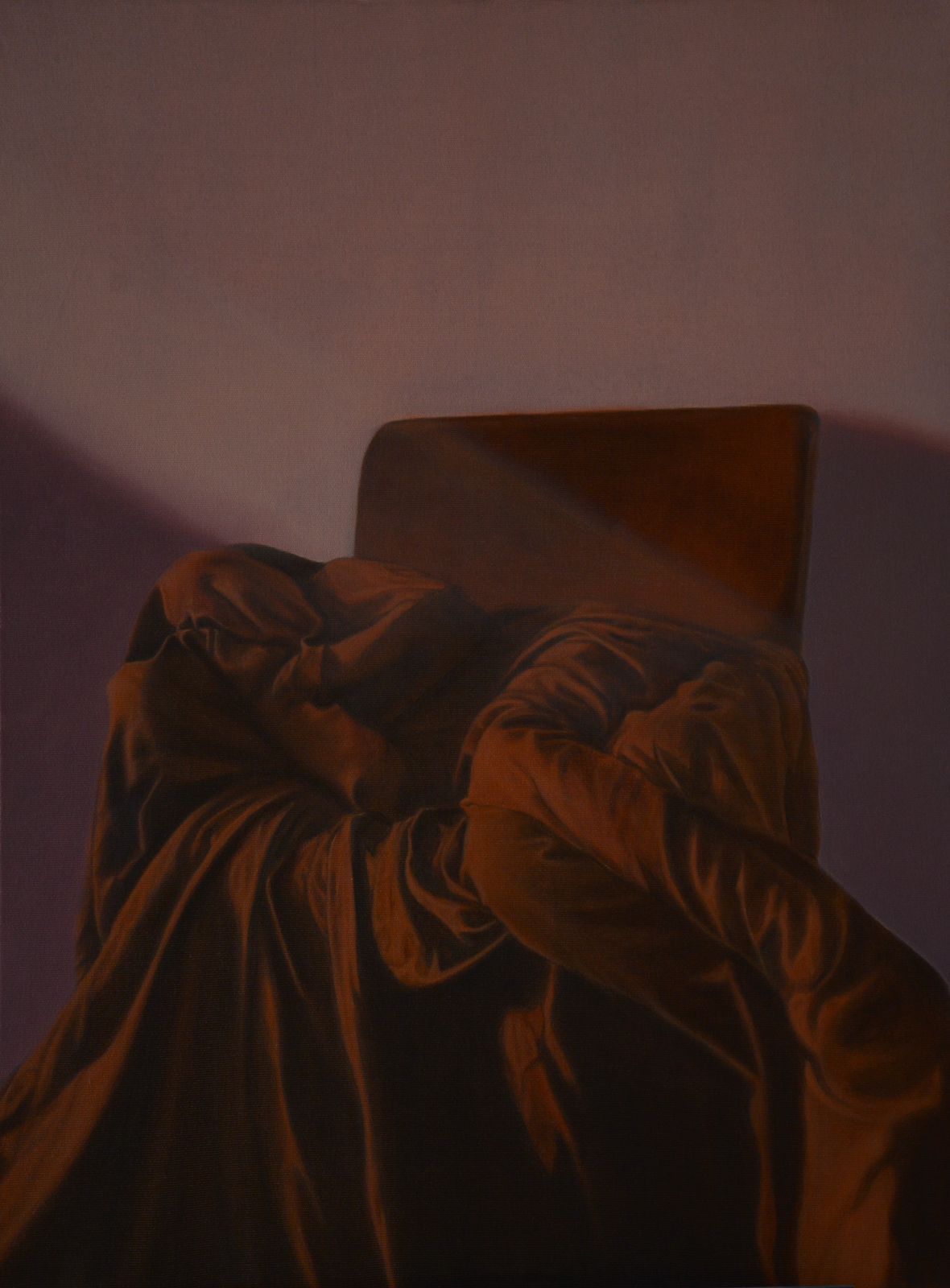 Siesta, Figurative Painting by Ammama Malik, Oil on Canvas, 30 x 40 inches