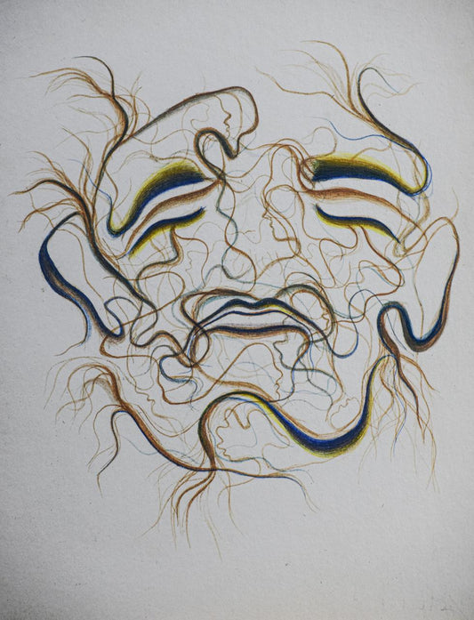 Untitled, Portrait by Ghalib Mirza, Gouache on Wasli, 6 x 6 inches
