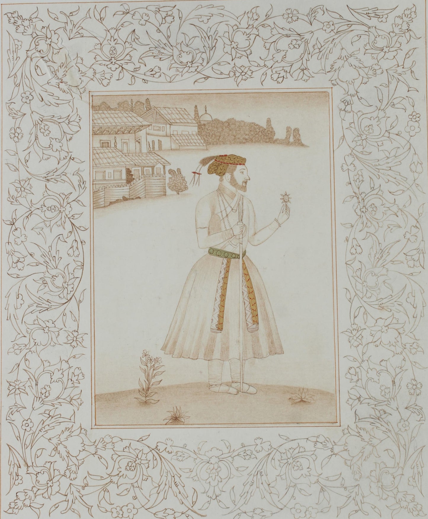 Untitled, Figurative Painting by Samreen Rehman, Gouache on Wasli, 9 x 11 inches