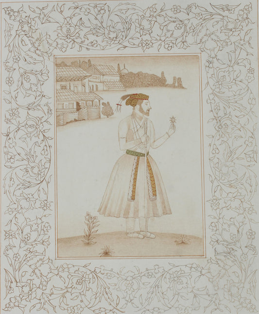 Untitled, Figurative Painting by Samreen Rehman, Gouache on Wasli, 9 x 11 inches