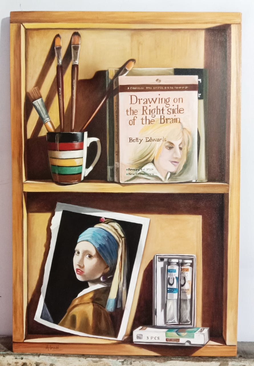 Untitled, Still Life Painting by Ahmad Alrai, Oil on Canvas, 20 x 30 inches