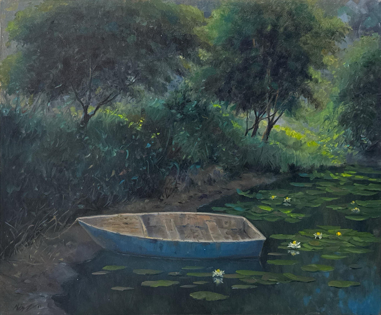 Untitled, Landscape Painting by Mirza Matloob Baig, Oil on Canvas, 30 X 24 inches