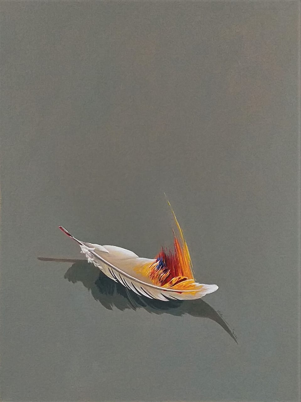 Untitled, Abstract Painting by Aqeel Javed Teetu, Oil on canvas, 18 x 24 inches