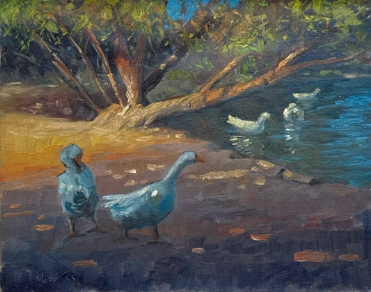 Untitled, Landscape Painting by Mirza Matloob Baig, Oil on Canvas, 13.5 X 11 inches