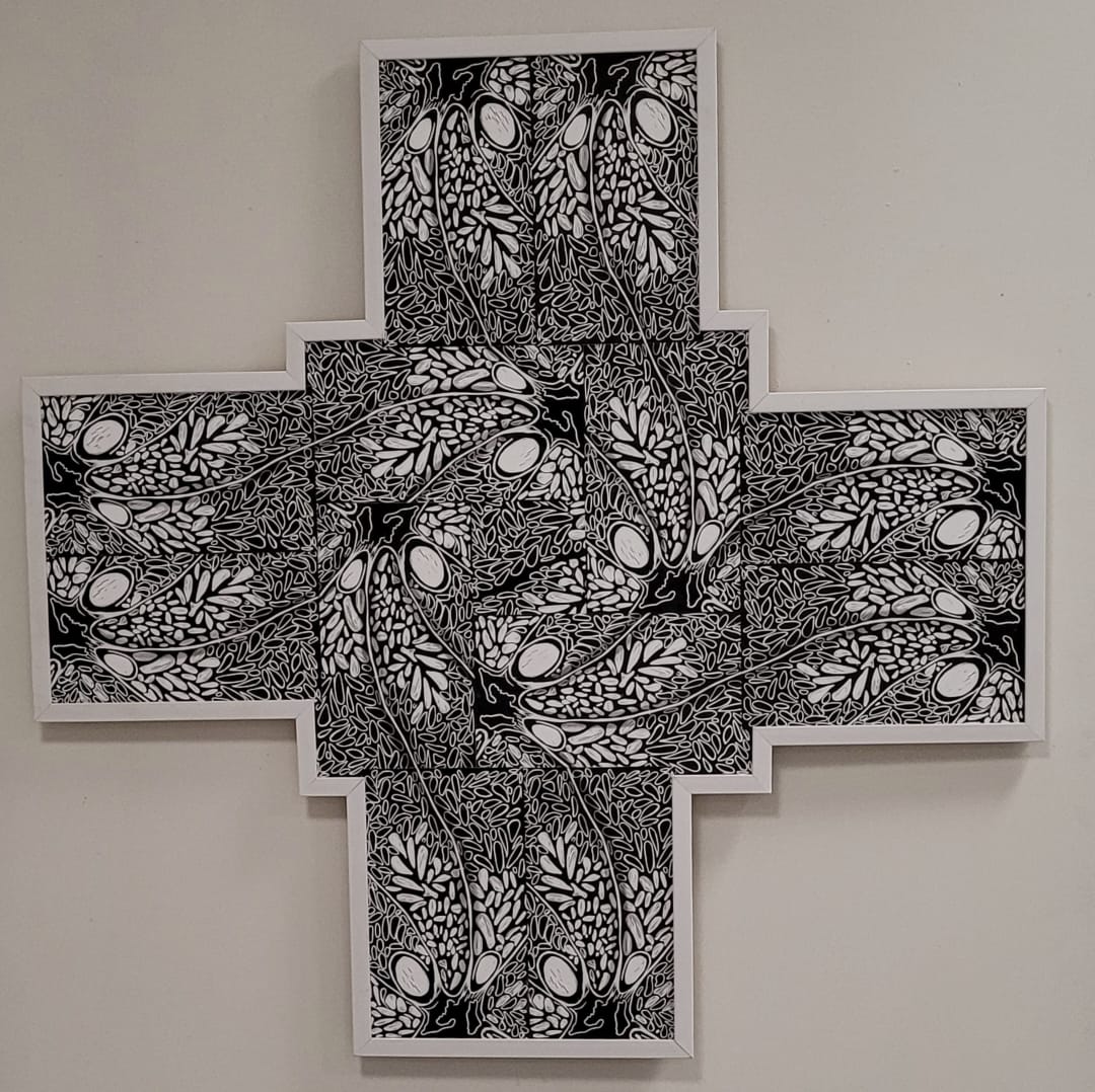 Untitled, Print by Saleha Naseem, Print on Paper Board, 36 x 36 inches