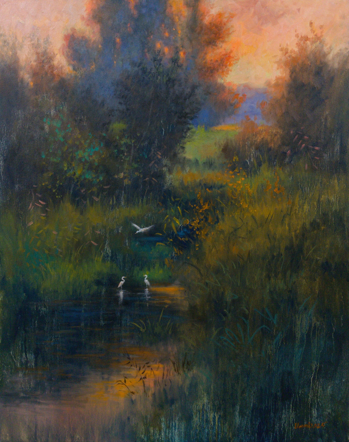 Untitled, Landscape Painting by Tahir Bilal Ummi, Oil on Canvas, 24 x 30 inches
