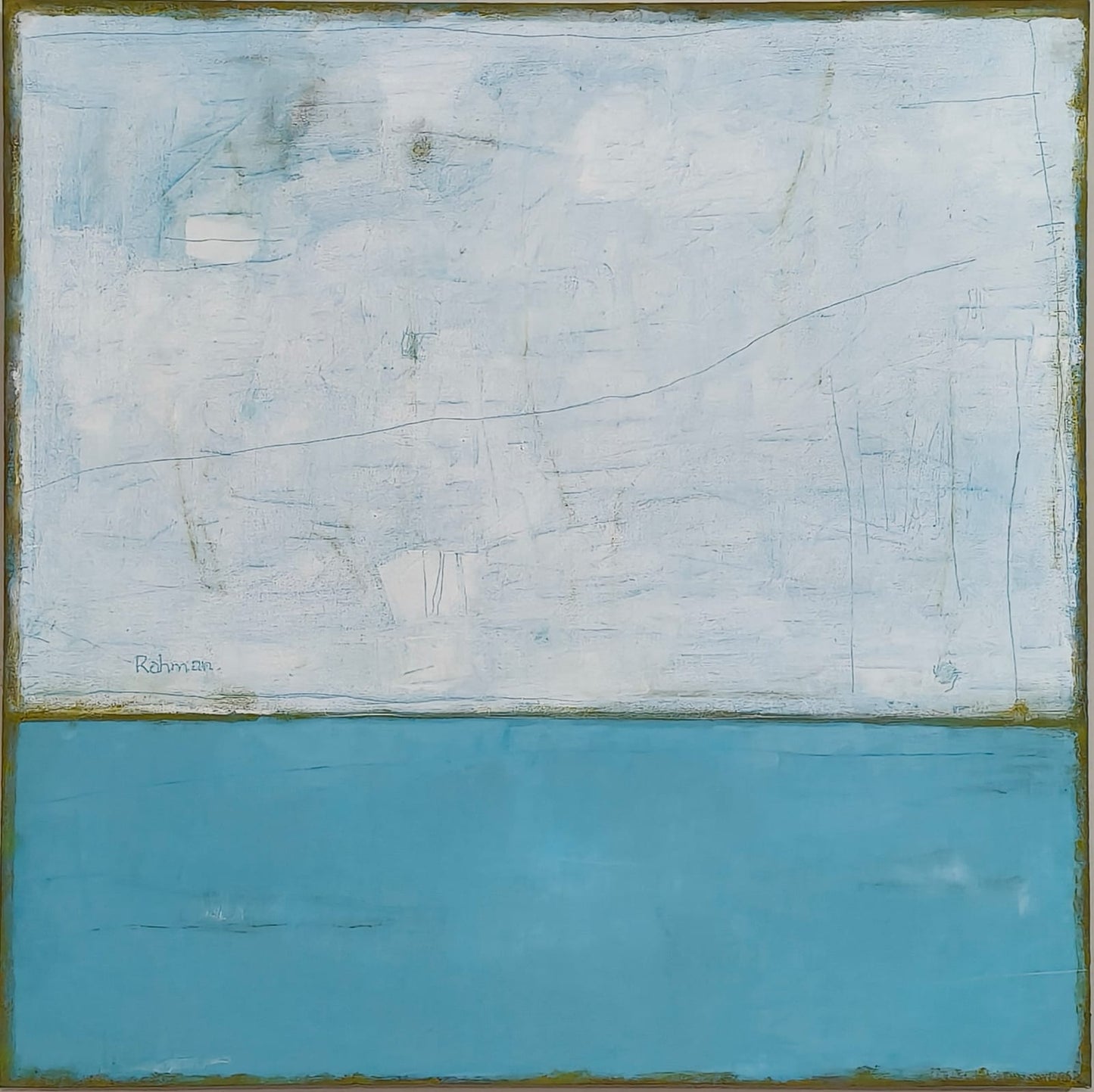 Untitled, Abstract Painting by Abdur Rahman, Oil on Canvas, 30 x 30 inches