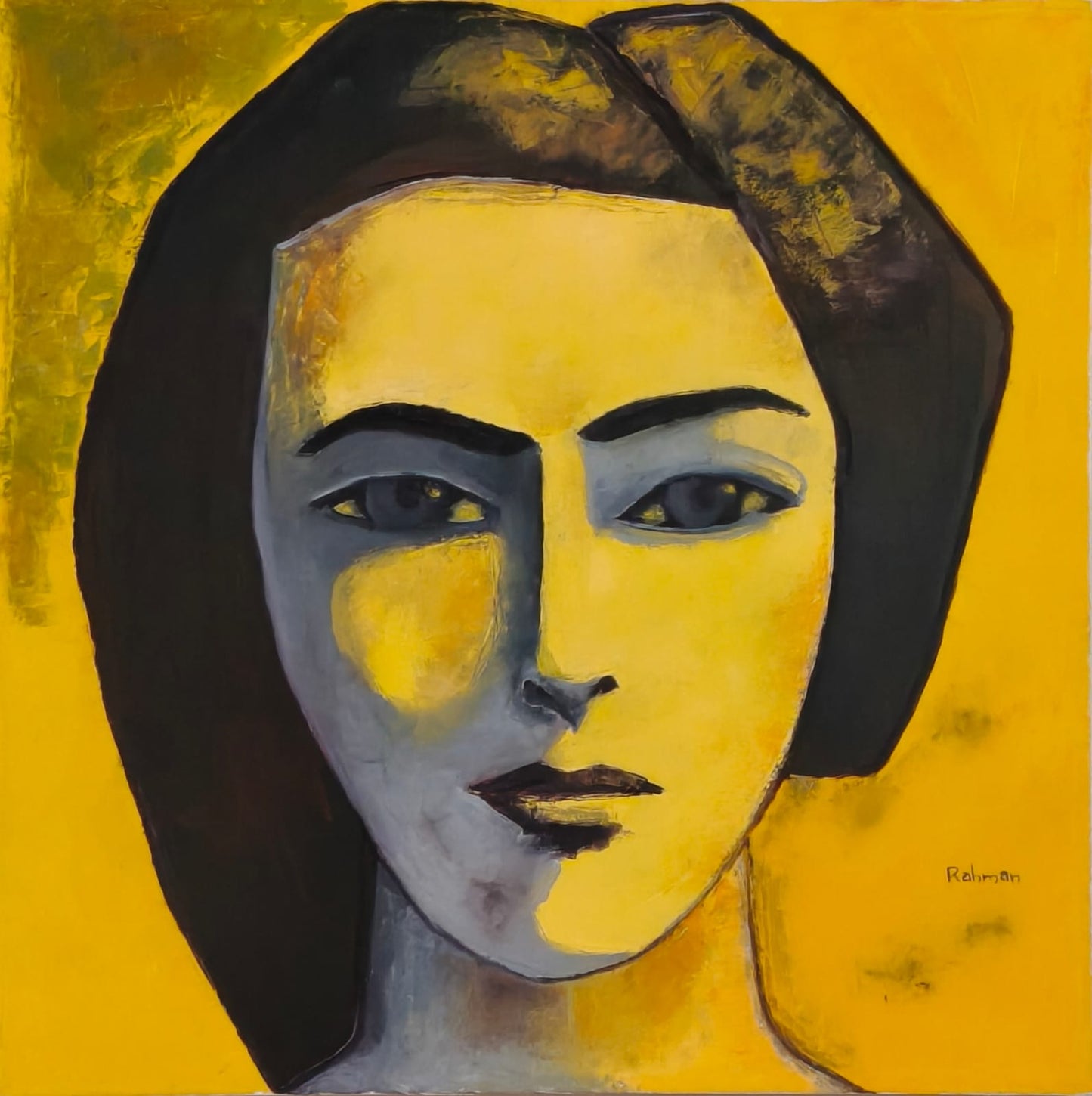 Vague Notion, Abstract Painting by Abdur Rahman, Oil on Canvas, 24 x 24 Inches