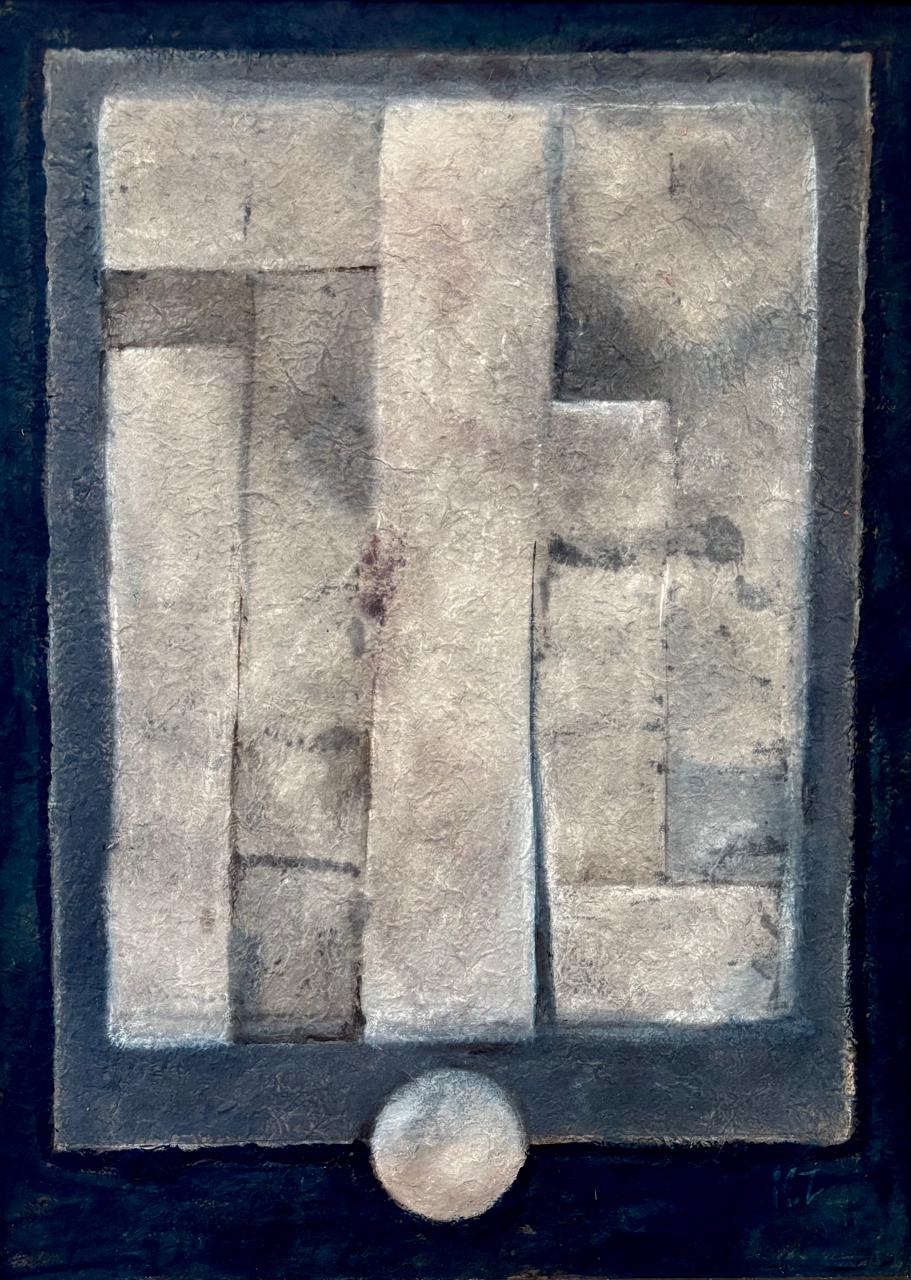 Abstract Painting by Mobina Zuberi, Oil on Canvas, 22 x 30 Inches