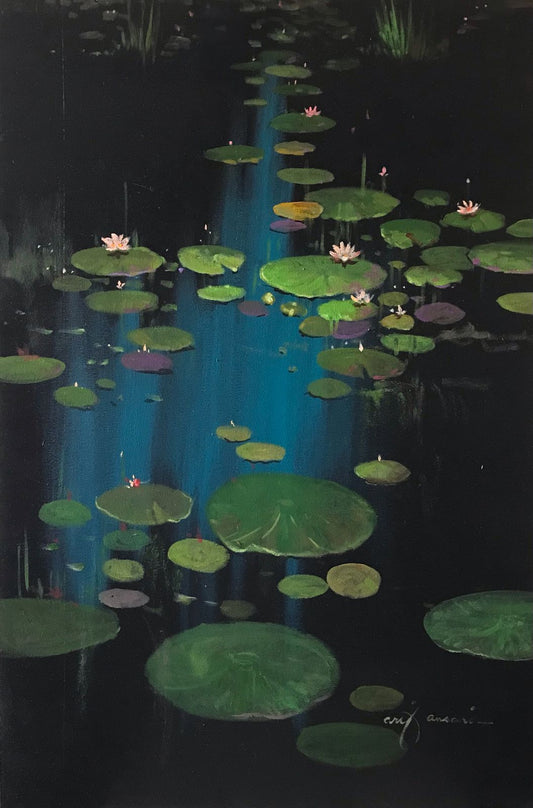 Untitled, Landscape Painting by Arif Ansari, Acrylic on Canvas, 20 X 30 inches