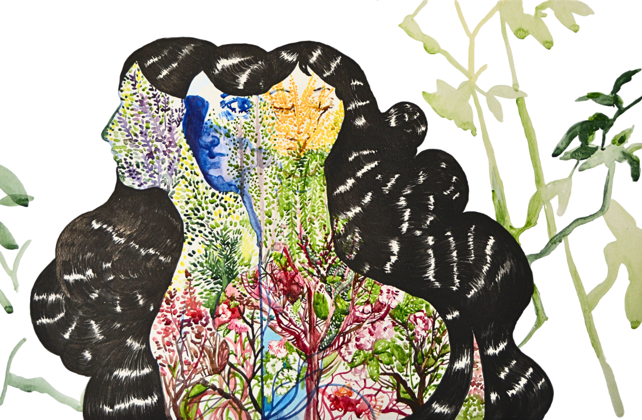 Seasons, Painting by Faqeha Nadeem, Watercolour on Paper, 30 x 20 inches