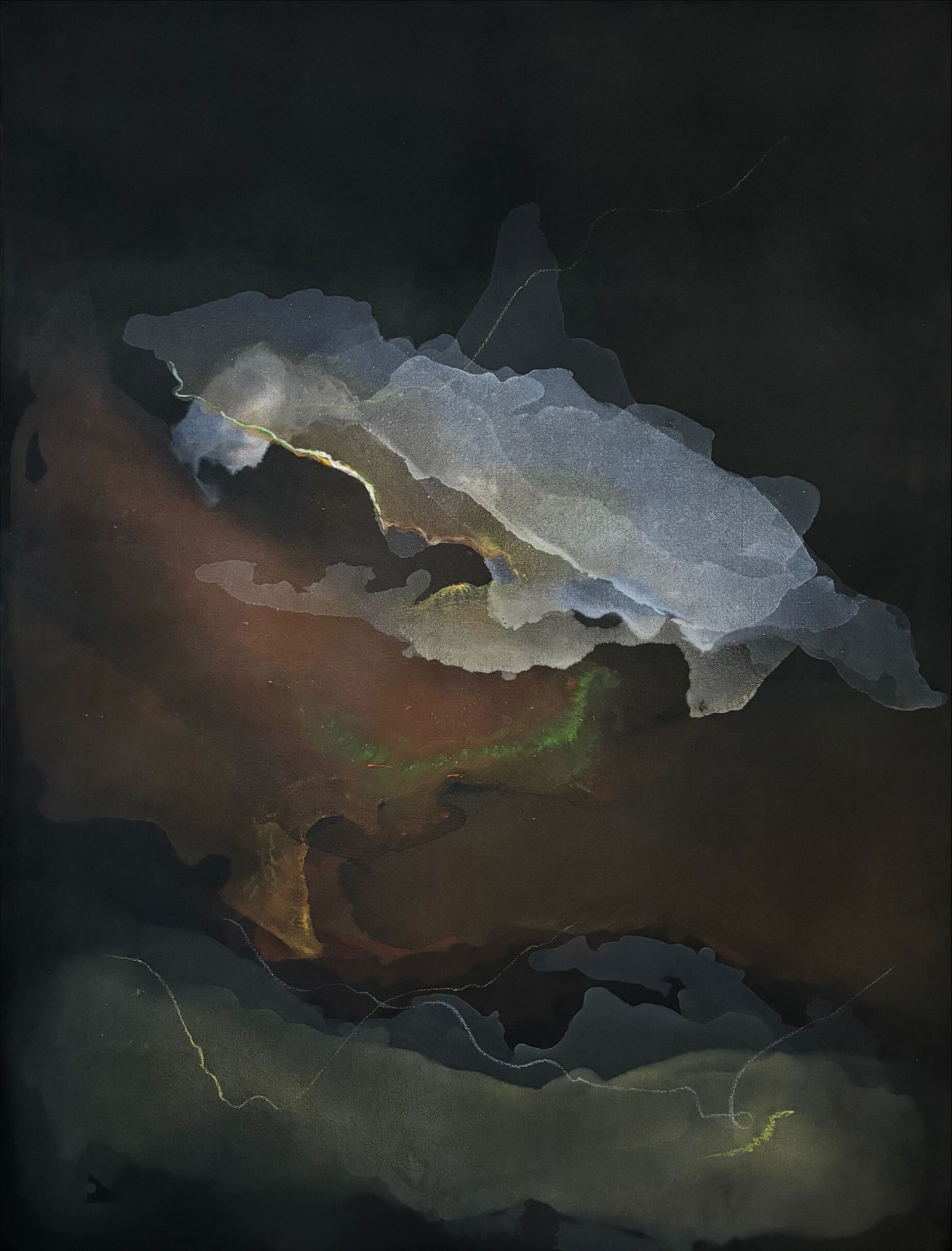 Breath of The Earth, Painting by Rajeshwari Lohana, Mixed Media on Canvas, 36 x 48 inches