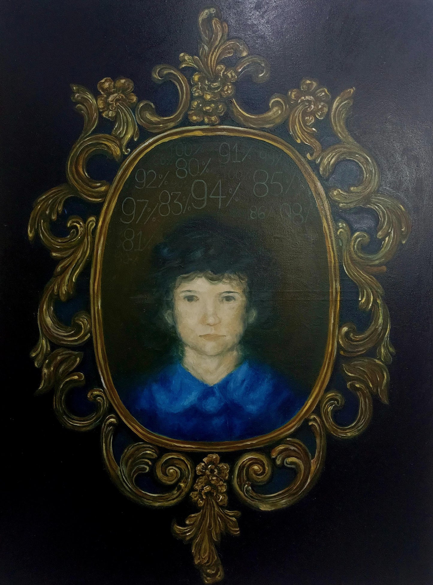 The World I Couldn't Reach, Painting by Ayesha Anwar, Oil on Canvas, 36 x 48 inches