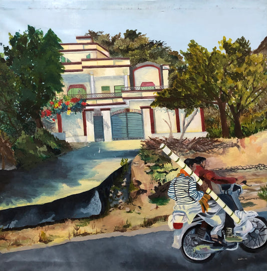 Peaceful Journey, Painting by Ayesha Batool, Acrylic on Other, 24 x 24 inches