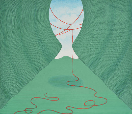 Surreal Manifestation-l, Painting by Sidra Liaqat, Gouache on Wasli, 10 x 8.5 inches