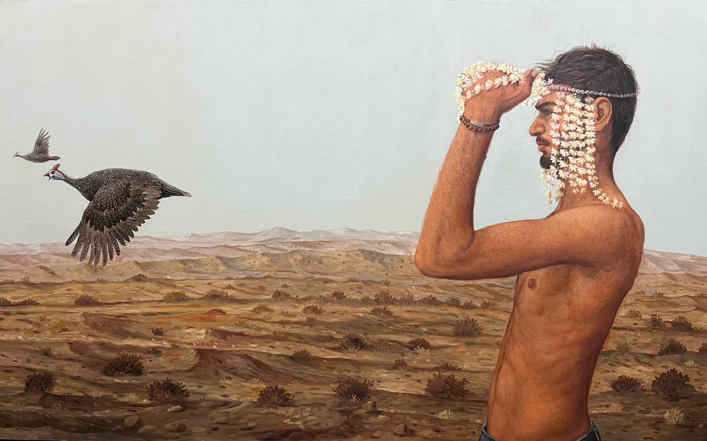 Untitled, Painting by Asif Hussain, Oil on Canvas, 40 x 25 inches
