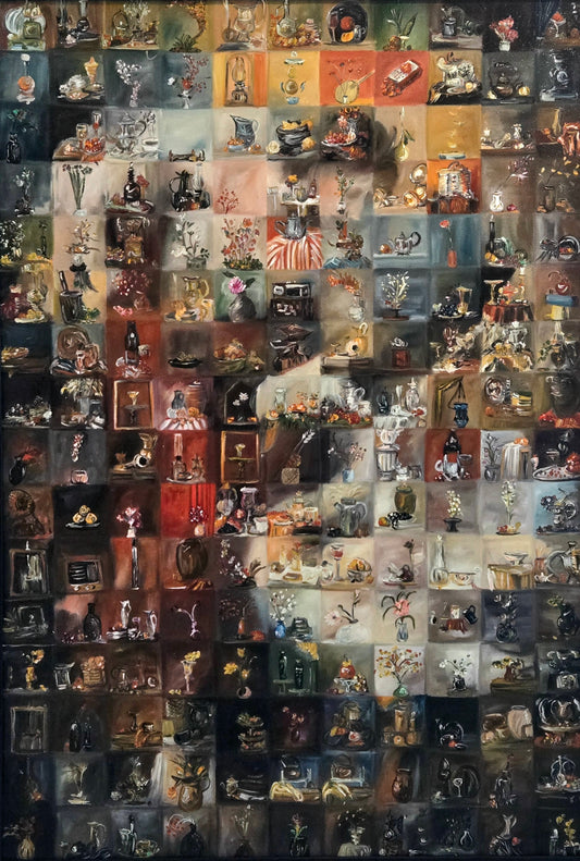 Still Life Painting by Aakash Rai Gahlot, Oil on Canvas, 30 x 42 Inches