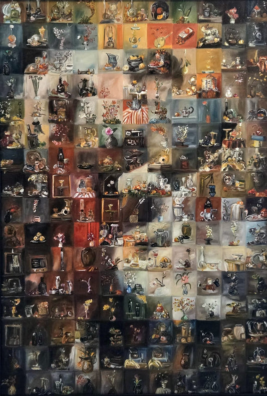 Still Life Painting by Aakash Rai Gahlot, Oil on Canvas, 30 x 42 Inches