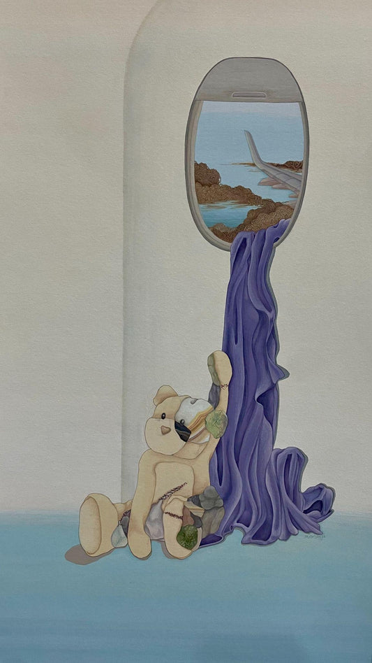 Untitled, Figurative Painting by Khizra Tanvir, Gouache on Wasli, 12.5 x 20 inches