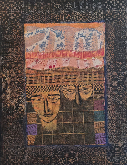 Untitled, Figurative Painting by Akram Dost, Mixed Media on Canvas, 24 x 31 inches