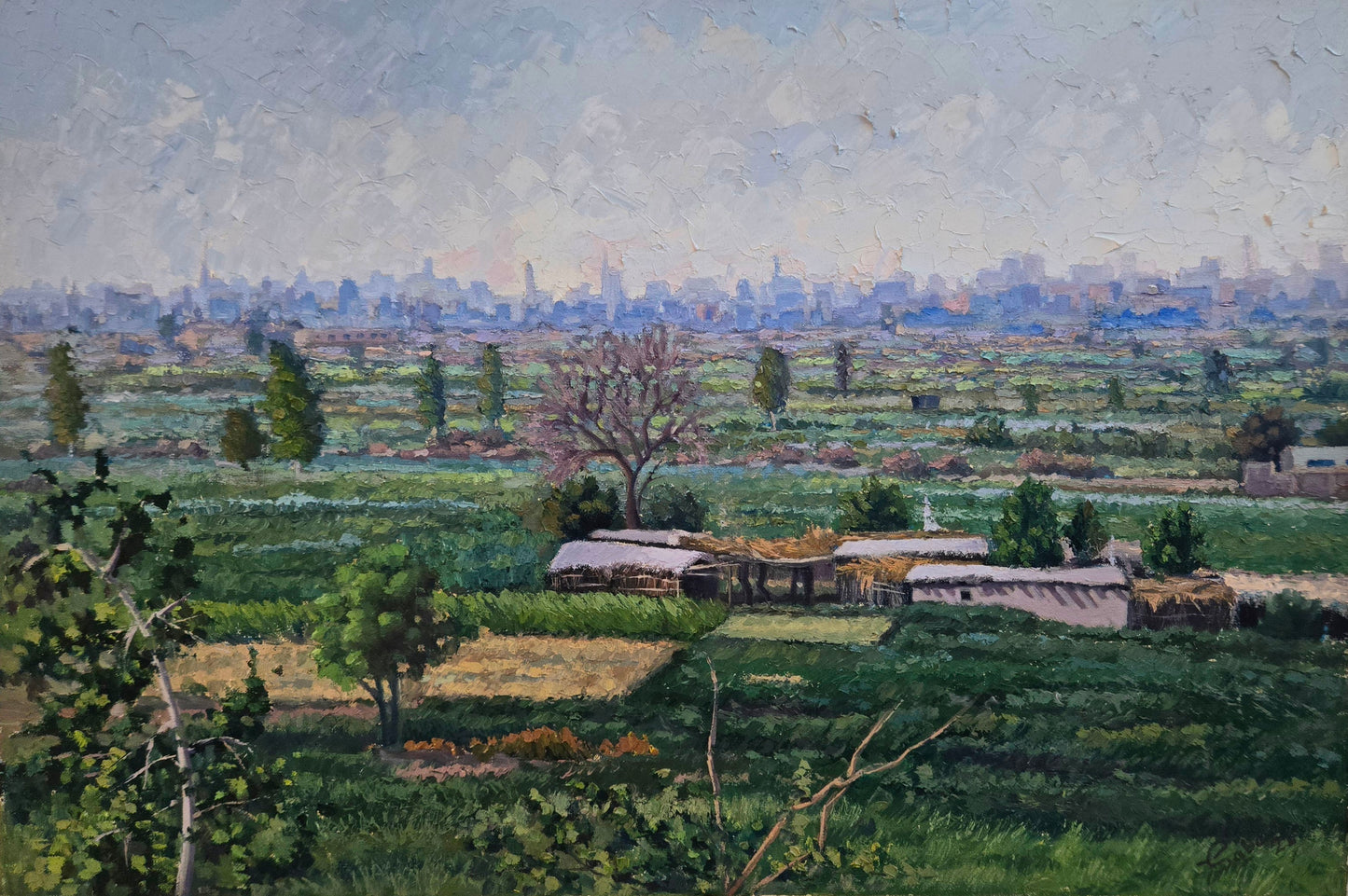 Halcyon, Landscape Painting by Saba Qayoom Leghari, Oil on Canvas, 30 x 20 inches