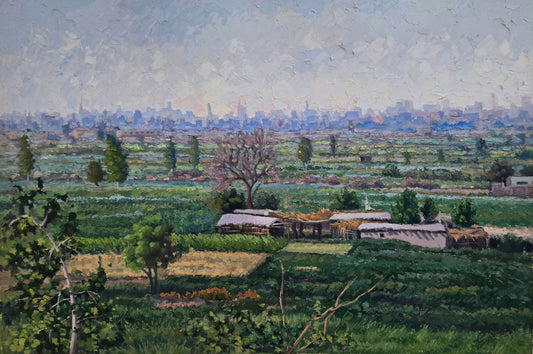 Halcyon, Landscape Painting by Saba Qayoom Leghari, Oil on Canvas, 30 x 20 inches