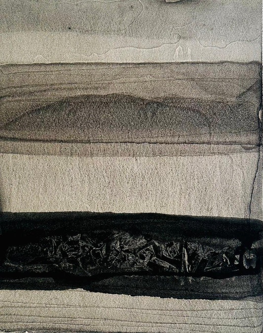 Untitled, Abstract Painting by Akram Dost, Watercolour on Paper, 18 x 22 inches