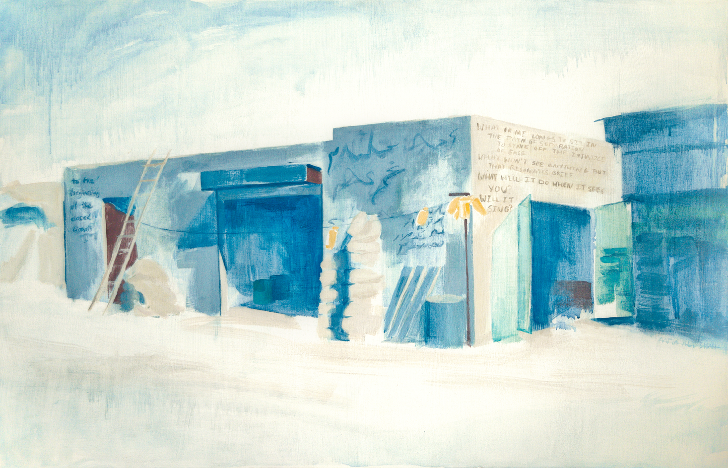 Accomodation - Convergence Reflex, Painting by Aafia Ali Shah, Acrylic on Canvas, 28 x 18 inches