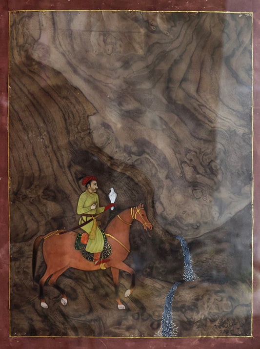 "The Lost Landscape - III", Figurative Painting by Safwan Bashir, Watercolour on Wood Veneer, 20.5 x 39.5 inches