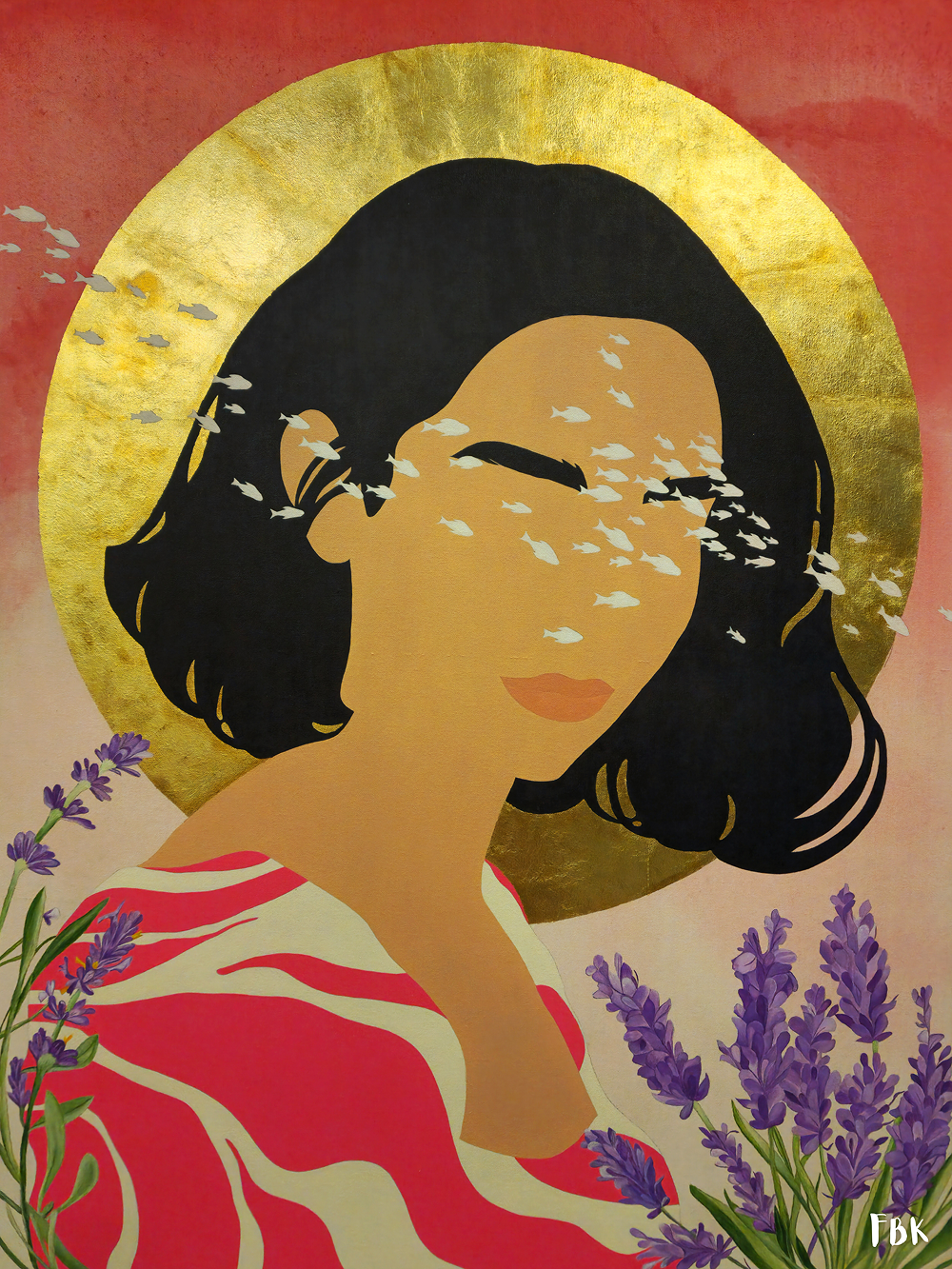 Breathing in Pastel, Abstract Painting by Fardeen Burhan Khan, Mixed Media on Canvas, 36 x 48 inches