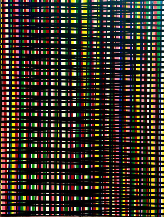 Abstract Painting by Jamil Baloch, Acrylic on Canvas, 36 x 48 Inches