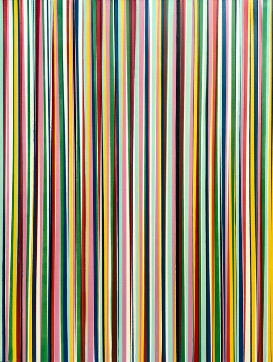 Abstract Painting by Jamil Baloch, Acrylic on Canvas, 36 x 48 Inches